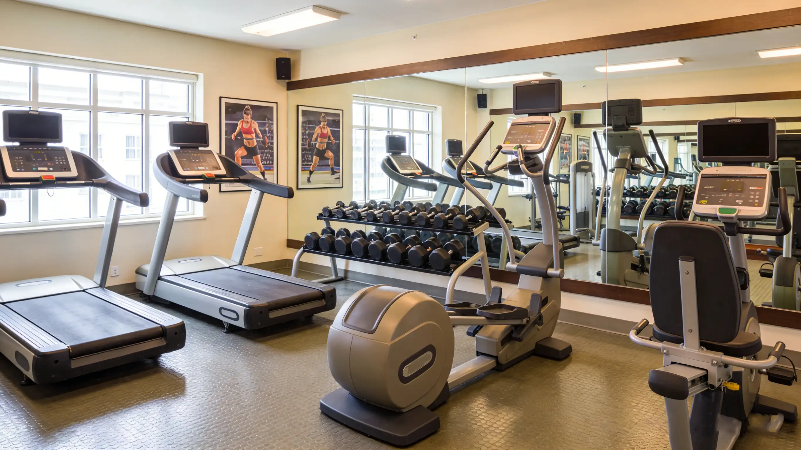 Come attrezzare palestre aziendali, palestre domestiche e studi fitness sotto i 100 metri quadrati?