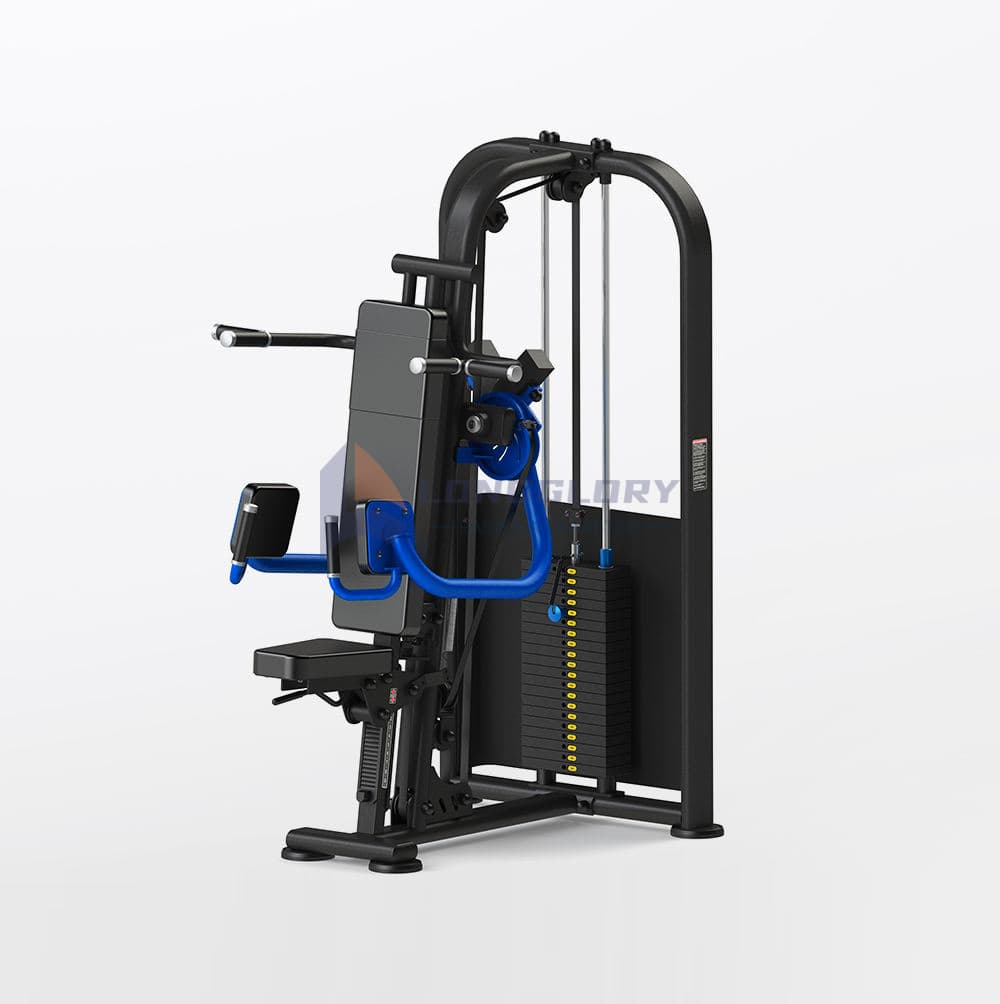 Sollevamento laterale da seduto caricato con perno